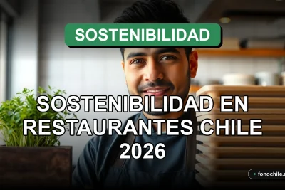 Un restaurante sostenible en Chile muestra sus prácticas ecológicas con un huerto vertical y envases compostables.