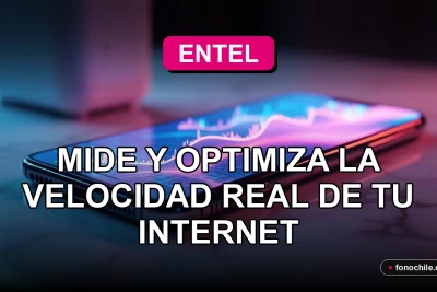 Modern smartphone displaying abstract network performance graphs, resting on a clean table next to a sleek router with glowing status lights.