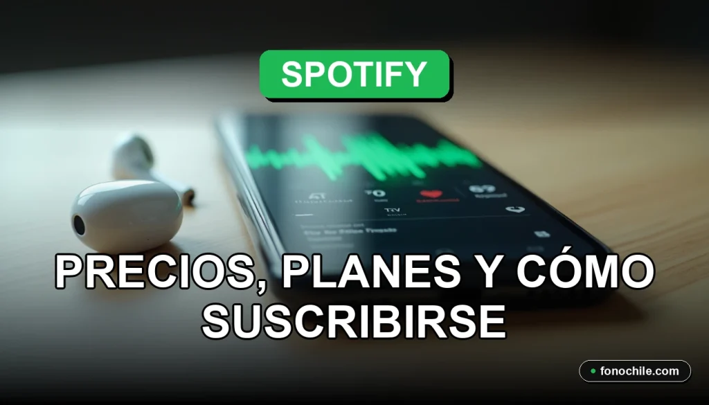 Un teléfono inteligente moderno descansa sobre una mesa de madera clara, su pantalla muestra gráficos abstractos de colores vibrantes sobre un fondo oscuro, junto a auriculares inalámbricos.