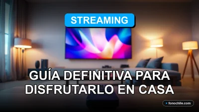 Guía definitiva para streaming 4K en Chile en 2026, mostrando un entorno doméstico moderno y tecnológico.