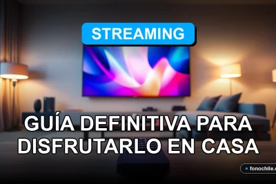 Guía definitiva para streaming 4K en Chile en 2026, mostrando un entorno doméstico moderno y tecnológico.