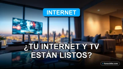 Preparación para streaming 4K en Chile con fibra óptica y cobertura 5G en un hogar moderno.