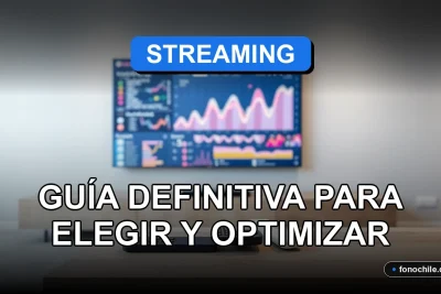 Guía definitiva de servicios de streaming en Chile para el año 2026, mostrando una interfaz moderna en una pantalla.