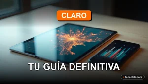 Guía de sucursales Claro 2026 mostrando un mapa digital interactivo en una tablet moderna.