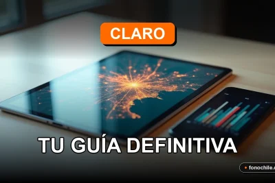 Guía de sucursales Claro 2026 mostrando un mapa digital interactivo en una tablet moderna.