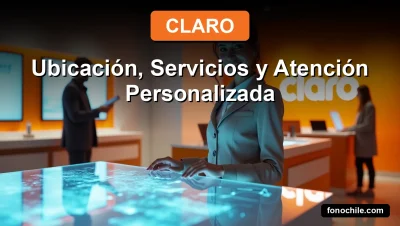 Una sucursal Claro moderna con un asesor ayudando a un cliente, mostrando servicios de telecomunicaciones y atención personalizada.
