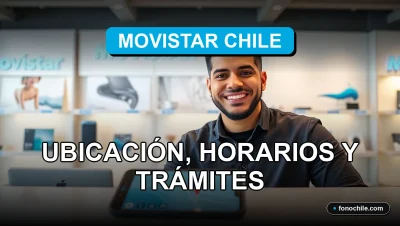 Sucursal Movistar Chile moderna con atención al cliente
