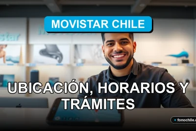 Sucursal Movistar Chile moderna con atención al cliente