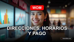 Modern WOM storefront in a Biobío city, showcasing a clean, accessible service environment.