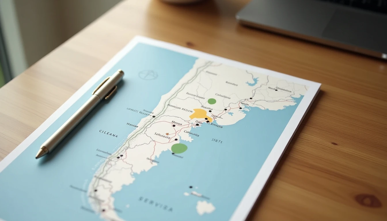 Mapa y folleto de planes móviles WOM para la Región de La Araucanía