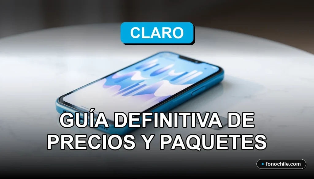 Guía visual de las tarifas y paquetes Claro Prepago para el año 2026, mostrando un teléfono inteligente moderno.
