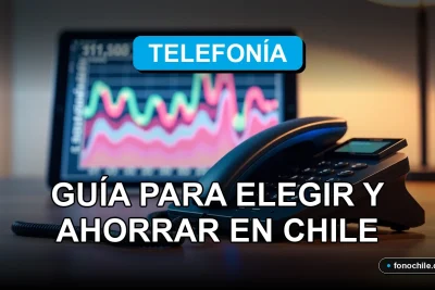 Guía de tarifas de telefonía fija 2026 en Chile con gráficos de comparación de precios.