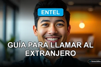 Una guía visual sobre las tarifas internacionales de Entel para llamadas al extranjero en 2026.