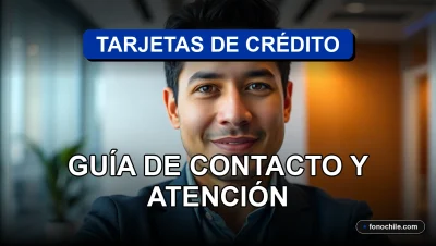 Guía de contacto y atención al cliente para tarjetas de crédito en Chile para el año 2026, servicio financiero moderno.