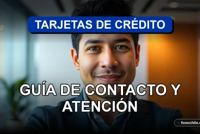 Guía de contacto y atención al cliente para tarjetas de crédito en Chile para el año 2026, servicio financiero moderno.