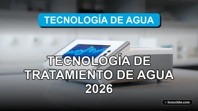 Unidad modular de tratamiento de agua 2026 sobre superficie de laboratorio, mostrando datos abstractos en pantalla.