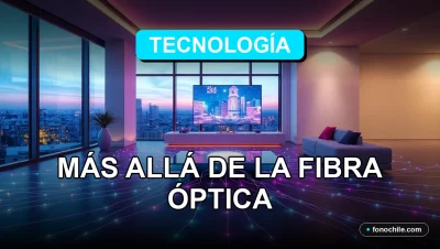 Un vistazo al futuro de la conectividad de internet más allá de la fibra óptica en un entorno doméstico futurista.