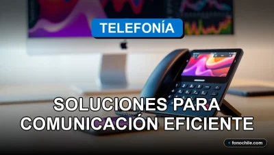 Soluciones de telefonía empresarial y comunicaciones unificadas para empresas en Chile, mostrando tecnología moderna y eficiente.