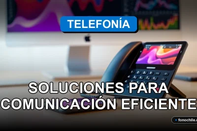 Soluciones de telefonía empresarial y comunicaciones unificadas para empresas en Chile, mostrando tecnología moderna y eficiente.