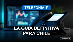 Guía definitiva de telefonía IP y VoIP para empresas en Chile 2026, mostrando tecnología de comunicación moderna.