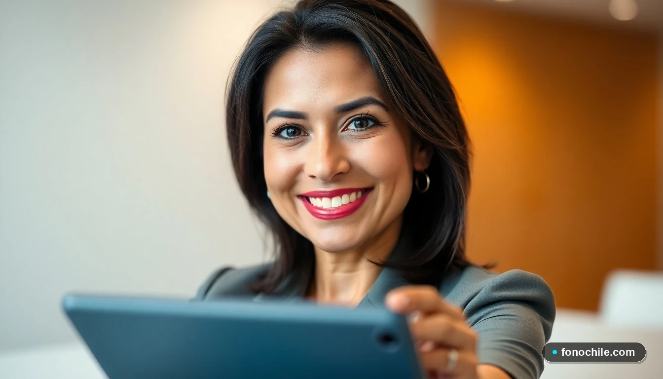 Ejecutiva de Banco Ripley ofreciendo soporte y asesoría personalizada al cliente