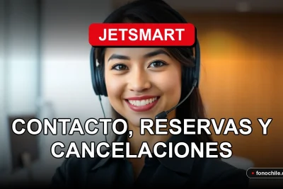 Una persona de servicio al cliente de JetSMART sonriendo, con auriculares de diadema, en un entorno de oficina moderna y brillante.