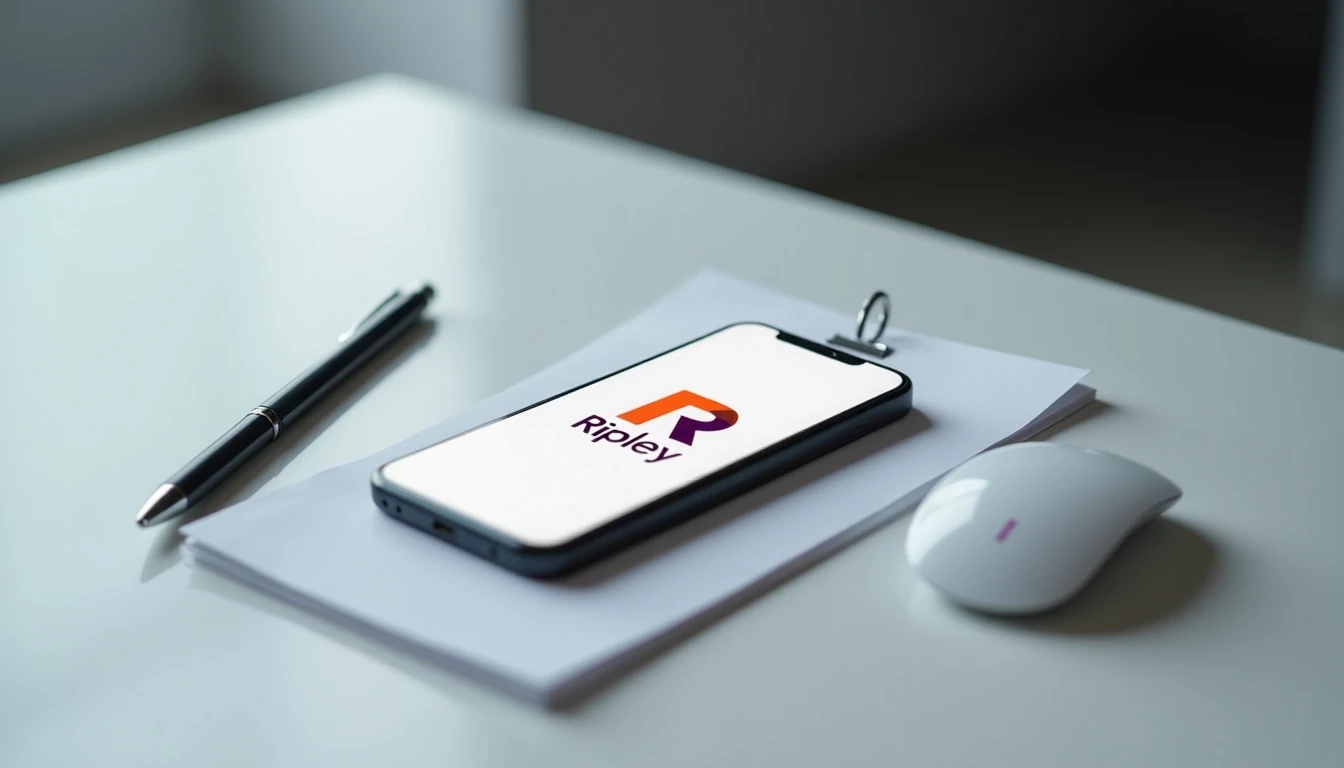 Smartphone mostrando la aplicación Ripley App para consultas y compras