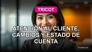 Mujer latina sonriente, representante de atención al cliente de Tricot, en un entorno profesional y moderno.