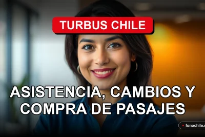 Teléfono de atención al cliente de Turbus Chile en un entorno de servicio profesional.