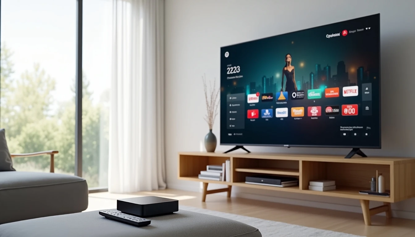 Televisión Telsur en 2026 - Interfaz moderna en TV con Box GTD en sala