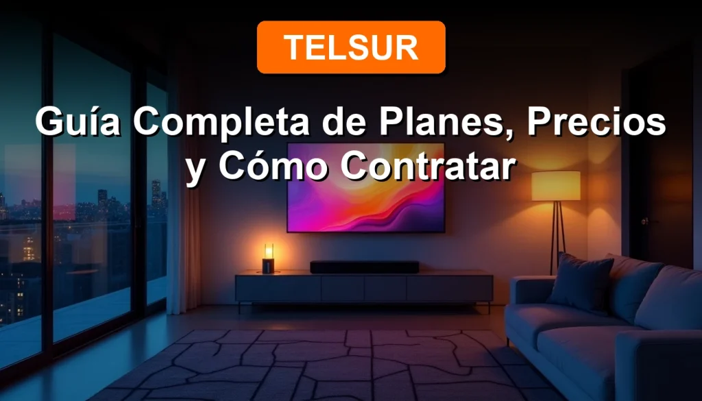 Guía completa de planes y precios de streaming de Telsur TV para 2026 en una escena moderna