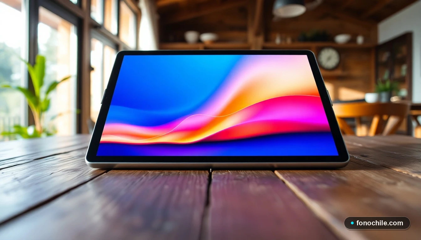 Gráfico abstracto de colores mostrando la transición de la paleta de tendencias para el año 2026 en un entorno hogareño.