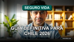 Una guía visual sobre los términos y condiciones de un seguro de vida en Chile, representando claridad y protección financiera.