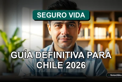 Una guía visual sobre los términos y condiciones de un seguro de vida en Chile, representando claridad y protección financiera.