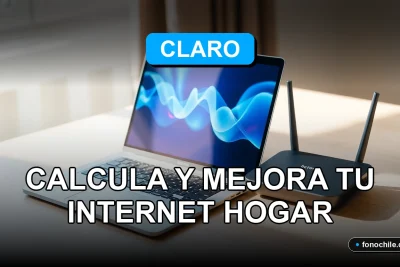 Prueba de velocidad de internet Claro 2026 en una laptop mostrando gráficos de rendimiento de red