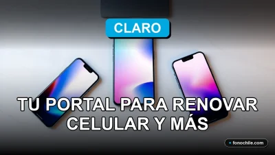 Claro 2026 - Renueva tu teléfono móvil en la tienda oficial. Dispositivos modernos sobre una mesa de diseño.