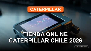 Página principal de la tienda online oficial de Caterpillar Chile, mostrando productos de maquinaria pesada y repuestos.