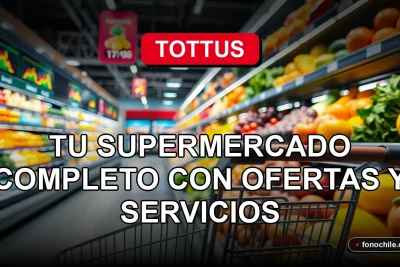 Modern Tottus supermarket interior with fresh produce and digital price tags, 2026