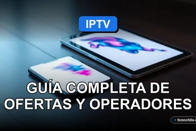 Guía completa de ofertas y operadores de TV IPTV en Chile para el año 2026 sobre un escritorio moderno.