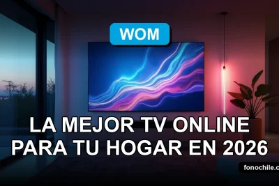 Modern living room with abstract data visualization on a large TV screen, representing high-speed fiber optic internet service.