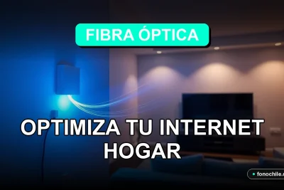Fibra óptica de alta velocidad en Chile 2026, conexión estable para el hogar moderno.