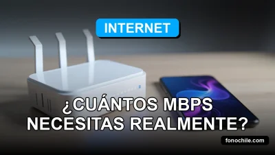 Un router Wi-Fi 6 moderno y un teléfono inteligente descansan sobre una mesa de madera clara, con gráficos abstractos de colores en sus pantallas, simbolizando la velocidad de internet del futuro.