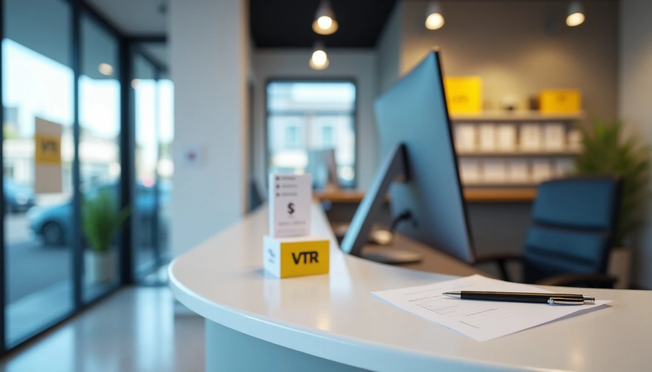 Atención al cliente en sucursal VTR Valparaíso, escritorio moderno y profesional