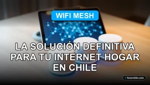 Moderno sistema de malla WiFi 2026 en una mesa, mostrando cobertura total en el hogar.