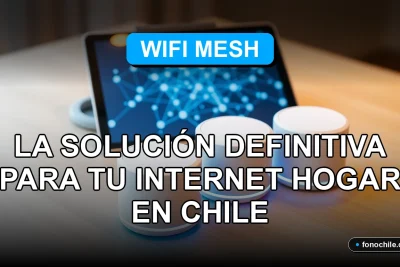 Moderno sistema de malla WiFi 2026 en una mesa, mostrando cobertura total en el hogar.