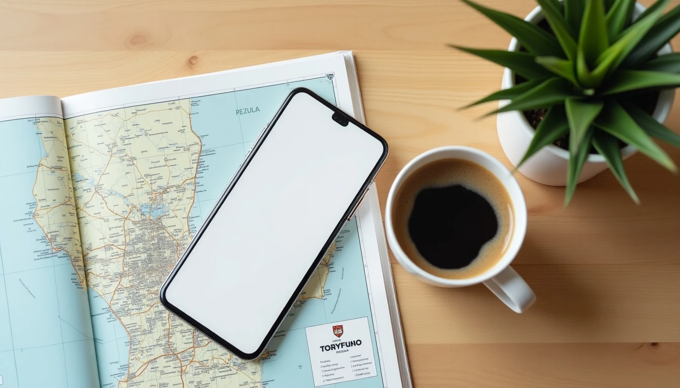 Guía de servicios WOM en la ciudad de Valdivia con elementos representativos