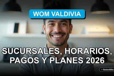 Modern smartphone showing abstract data graphs resting on a wooden table in a bright WOM store in Valdivia.