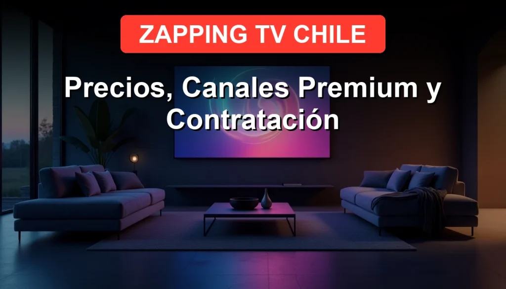 Guía completa de Zapping TV Chile 2026: precios de planes, canales premium y cómo contratar el servicio de streaming.