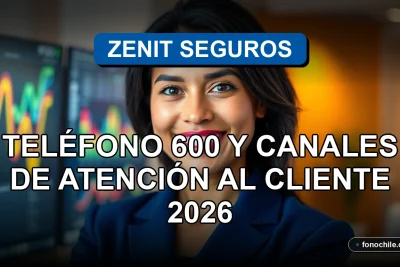 Una mujer hispana sonriente y profesional en una oficina moderna, representando el servicio al cliente de Zenit Seguros.