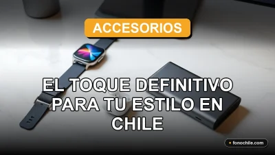 Accesorios modernos 2026 para hombre y mujer en un escritorio de diseño minimalista en Santiago, Chile.